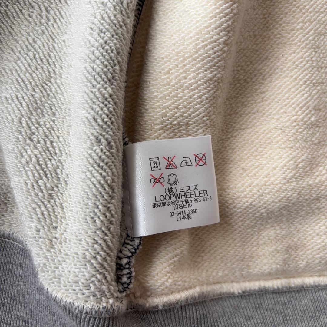 LOOPWHEELER スウェットブルゾン クレイジーパターン ジップアップ