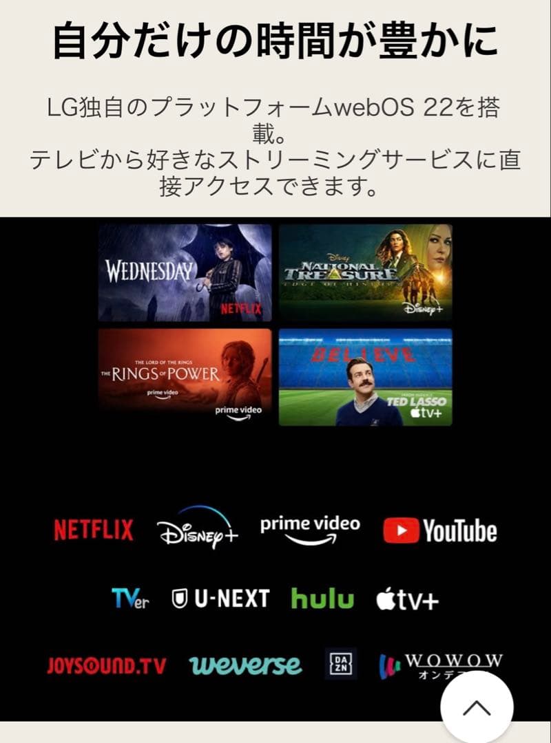 2024年11月製　LG 32LX8000PJB 32インチ液晶テレビ　保証書付