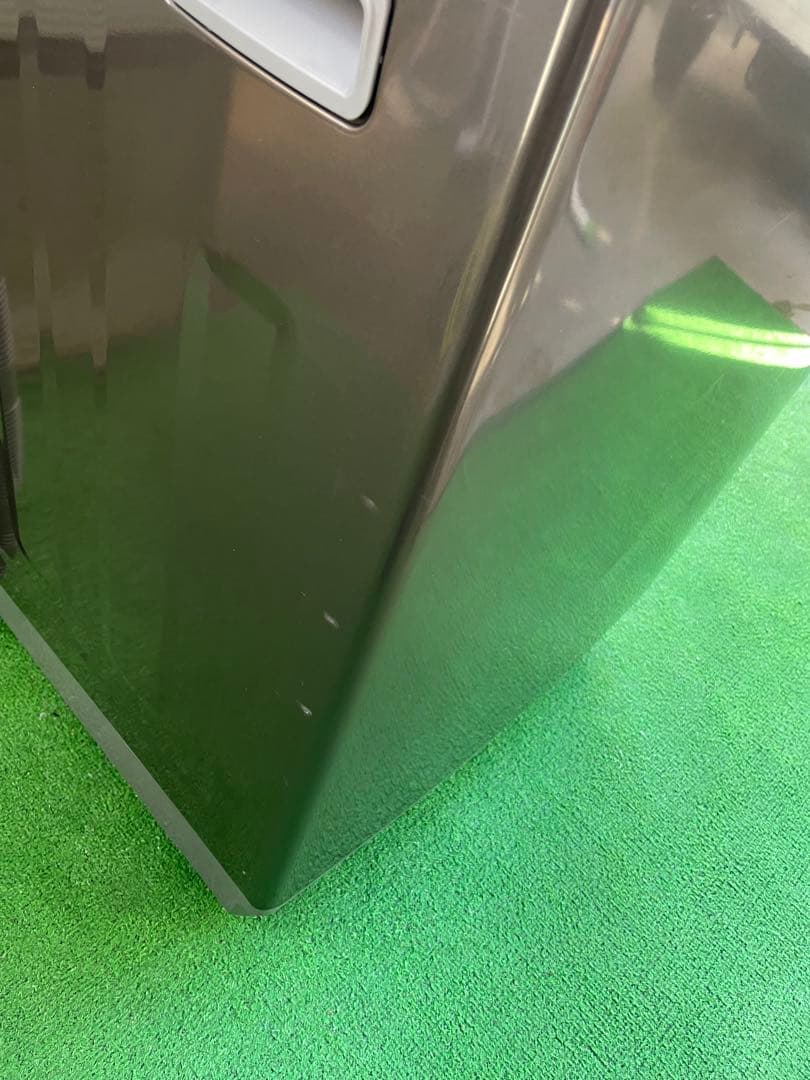 818 コンフィー ガラストップおしゃれブラック7kg洗濯機 風乾燥機能付き