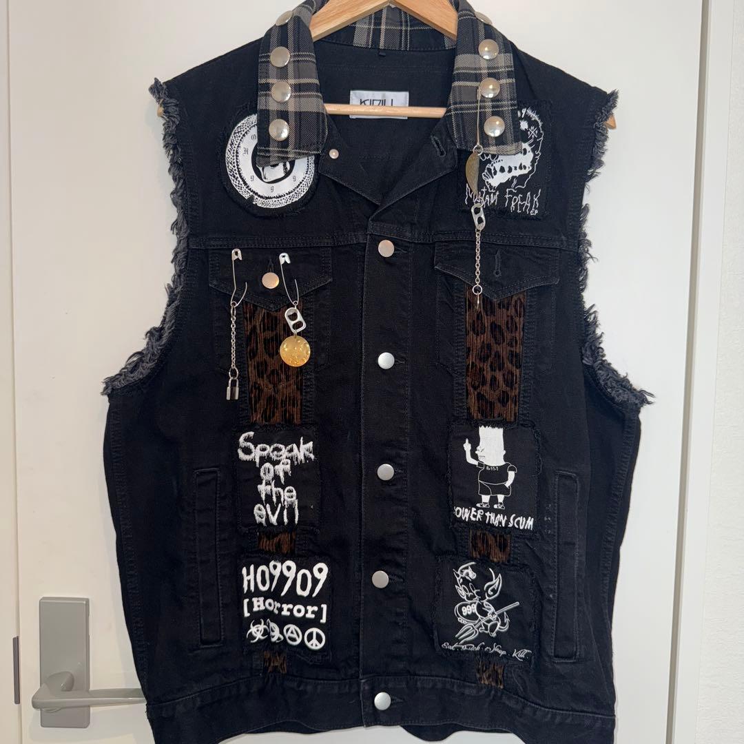 KIDILL 2025ss ブラックデニム　ベスト