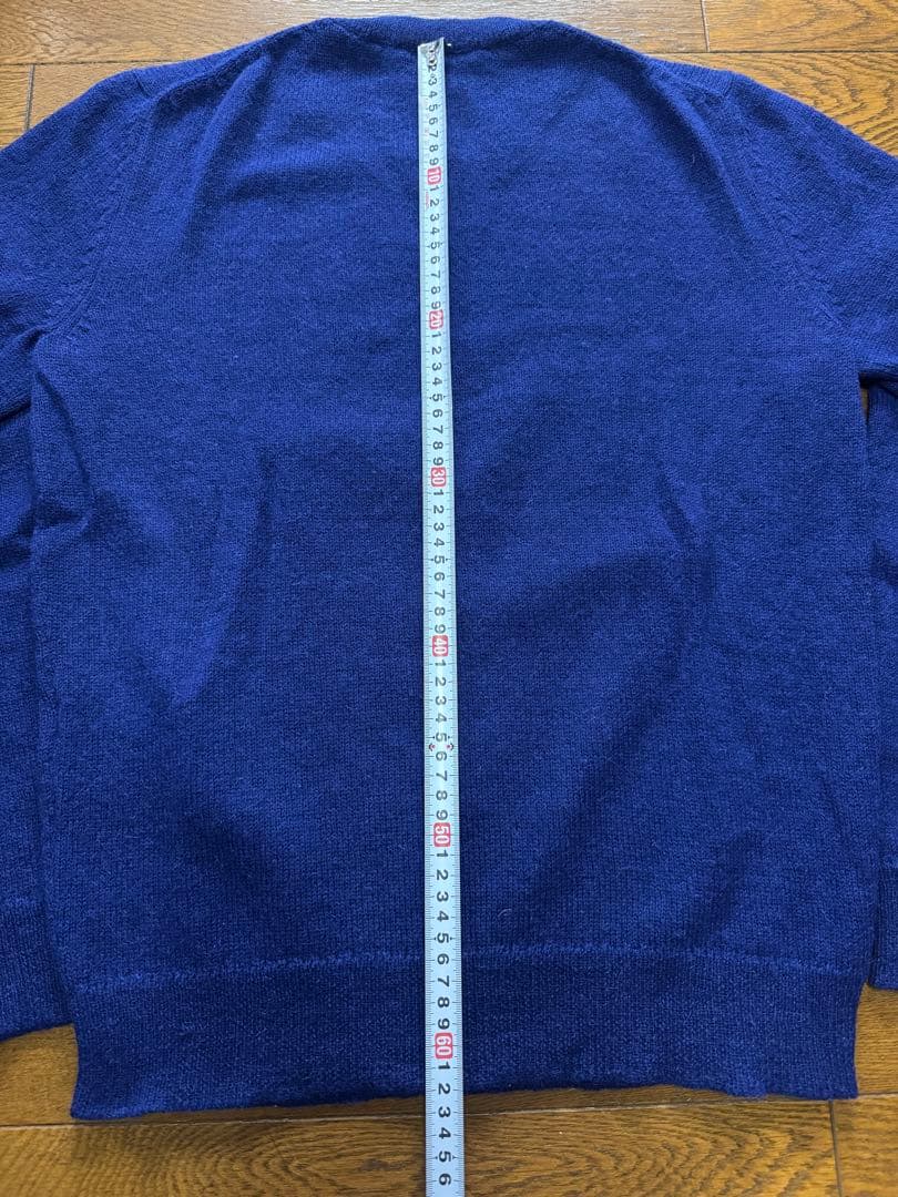 PRADA アルパカ クルーネックニット ブルー サイズ46