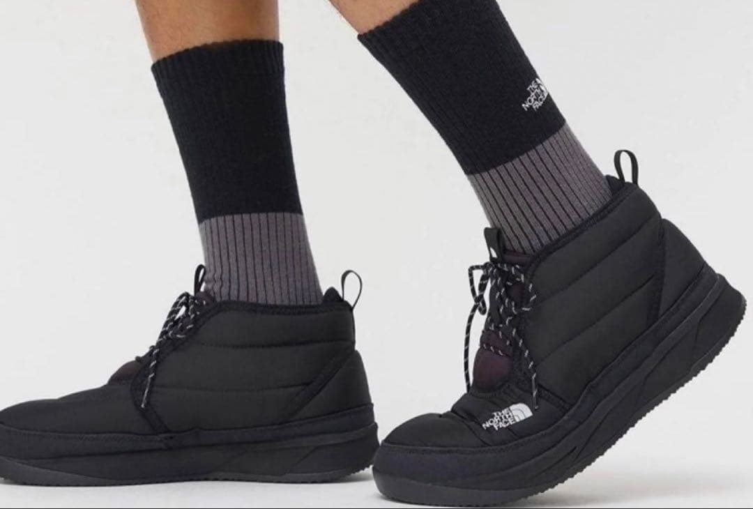 未使用級♡24cm ノース・フェイス ヌプシ チャッカ ブーツ　ブラック