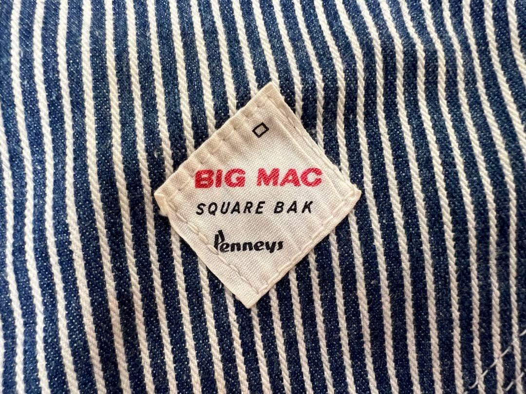 ビッグサイズ 60s BIGMAC オーバーオール ヒッコリー USA製 50s