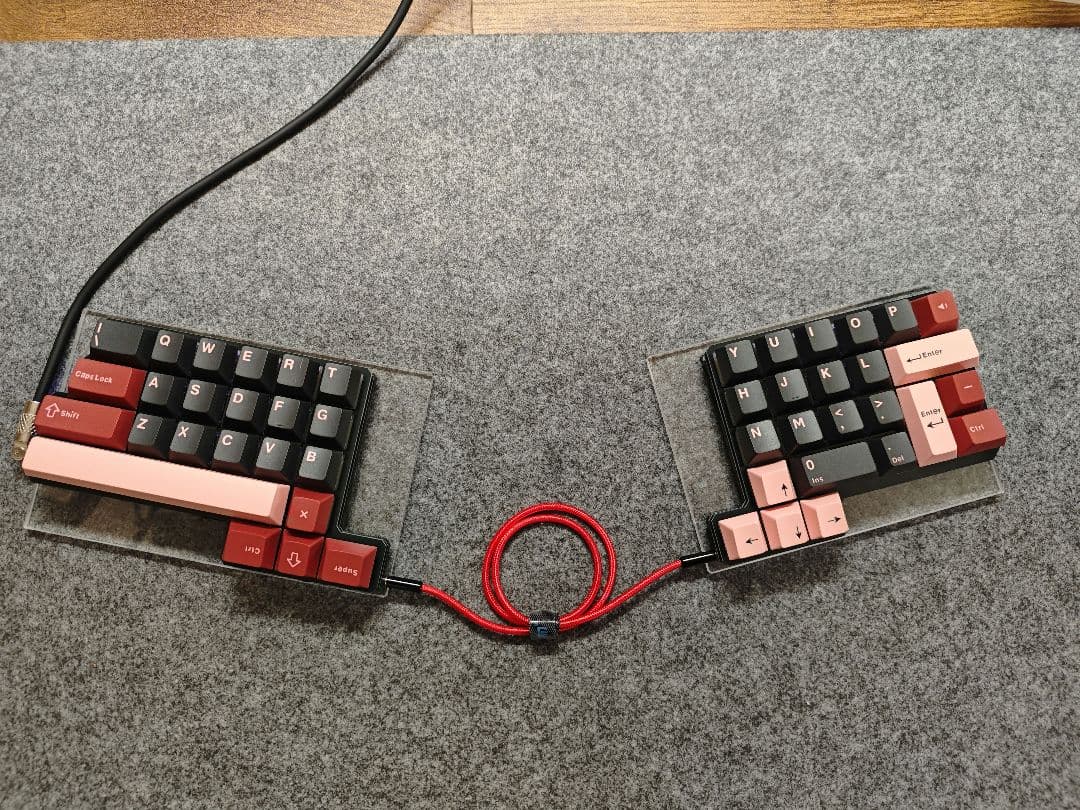 自作分割型キーボード フルセット spaice47