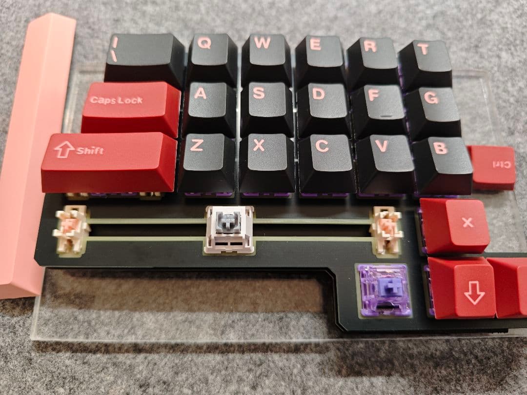 自作分割型キーボード フルセット spaice47