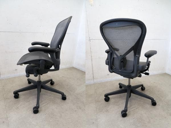 美品■ハーマンミラー■アーロンチェア リマスタード■Bタイプ■ライト■