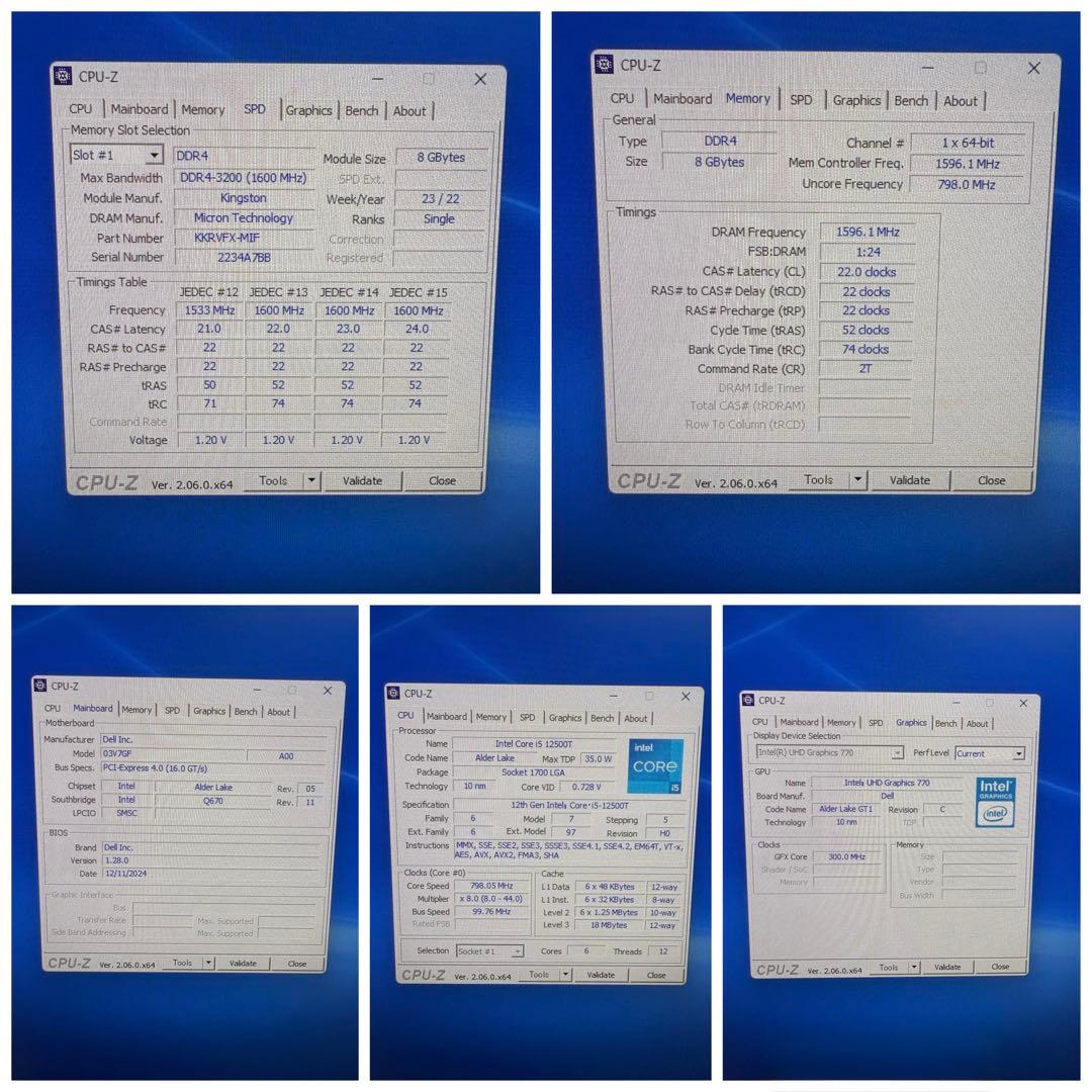⭐️1528⭐️ DELL OPTIPLEX 5000 ⭐️i5-12500T