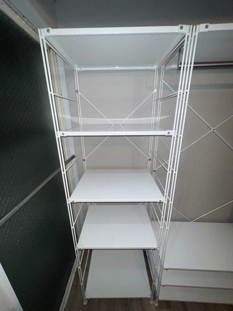 無印良品　スチールユニットシェルフ・スチール棚セット・大・ライトグレー