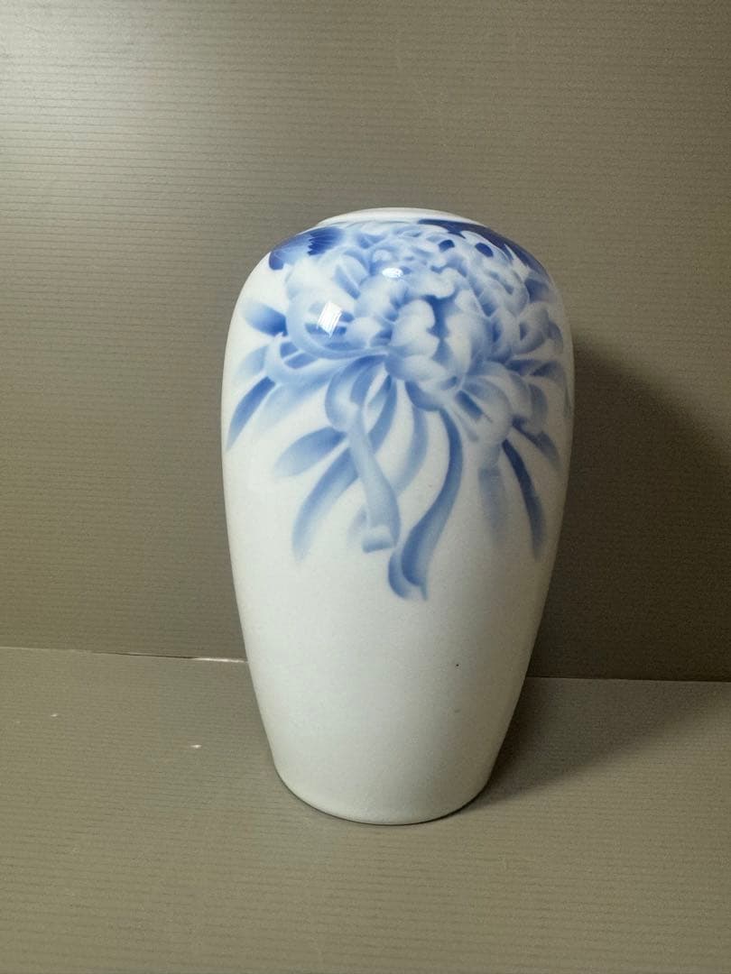 2071 深川製磁　色絵花瓶　時代物