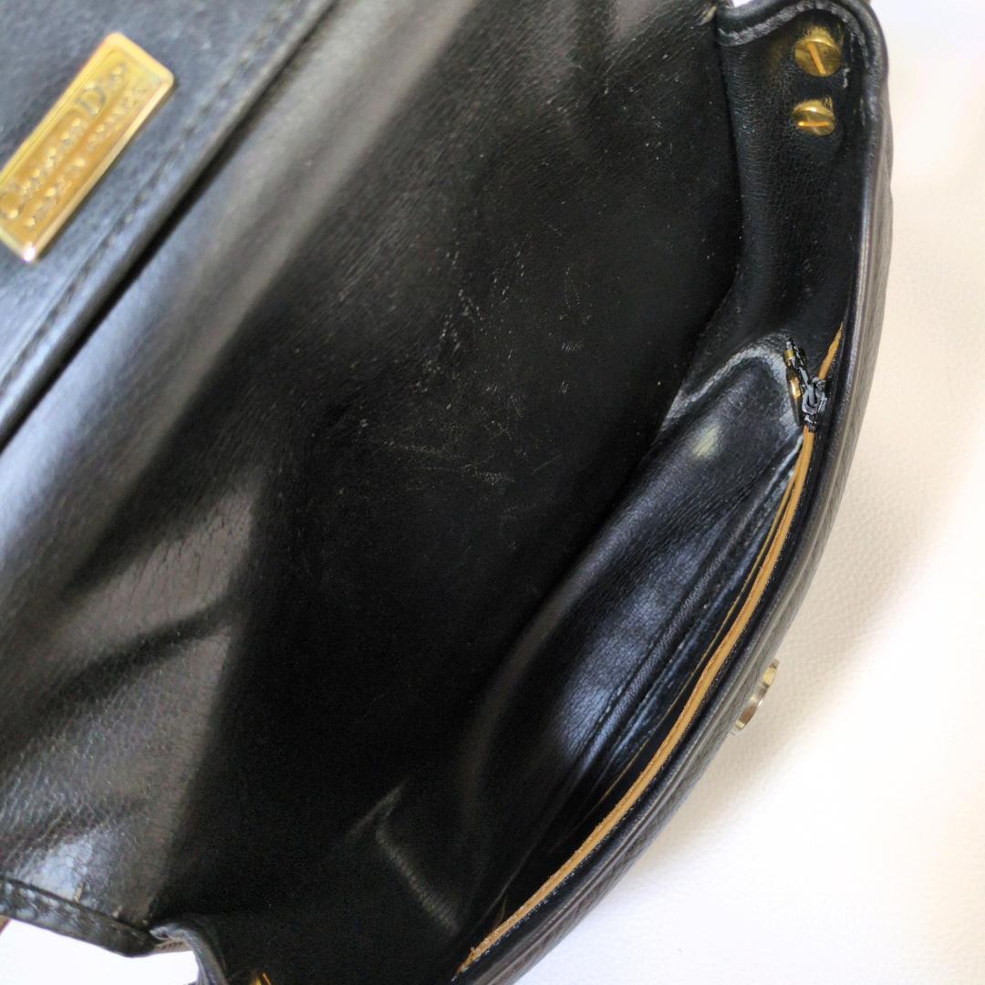 Christian Dior ディオール ショルダーバッグ ブラック CDロゴ