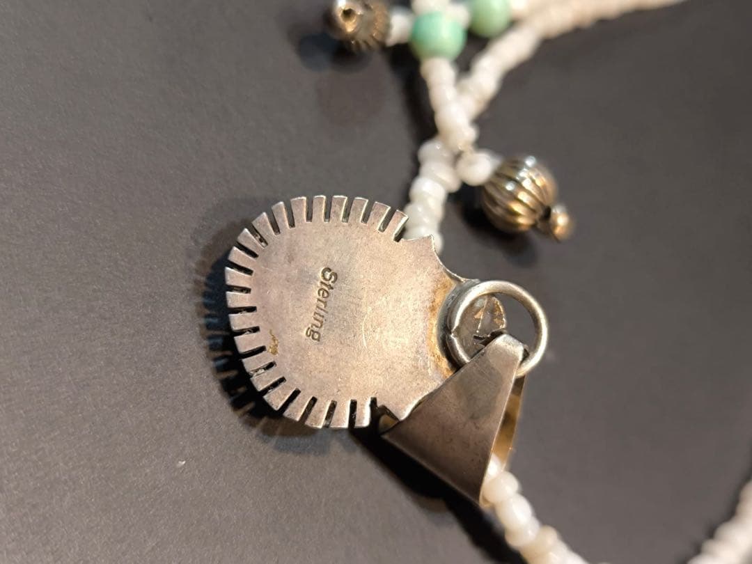 ハンドメイド シルバーペンダント ネックレス ナバホ インディアンジュエリー