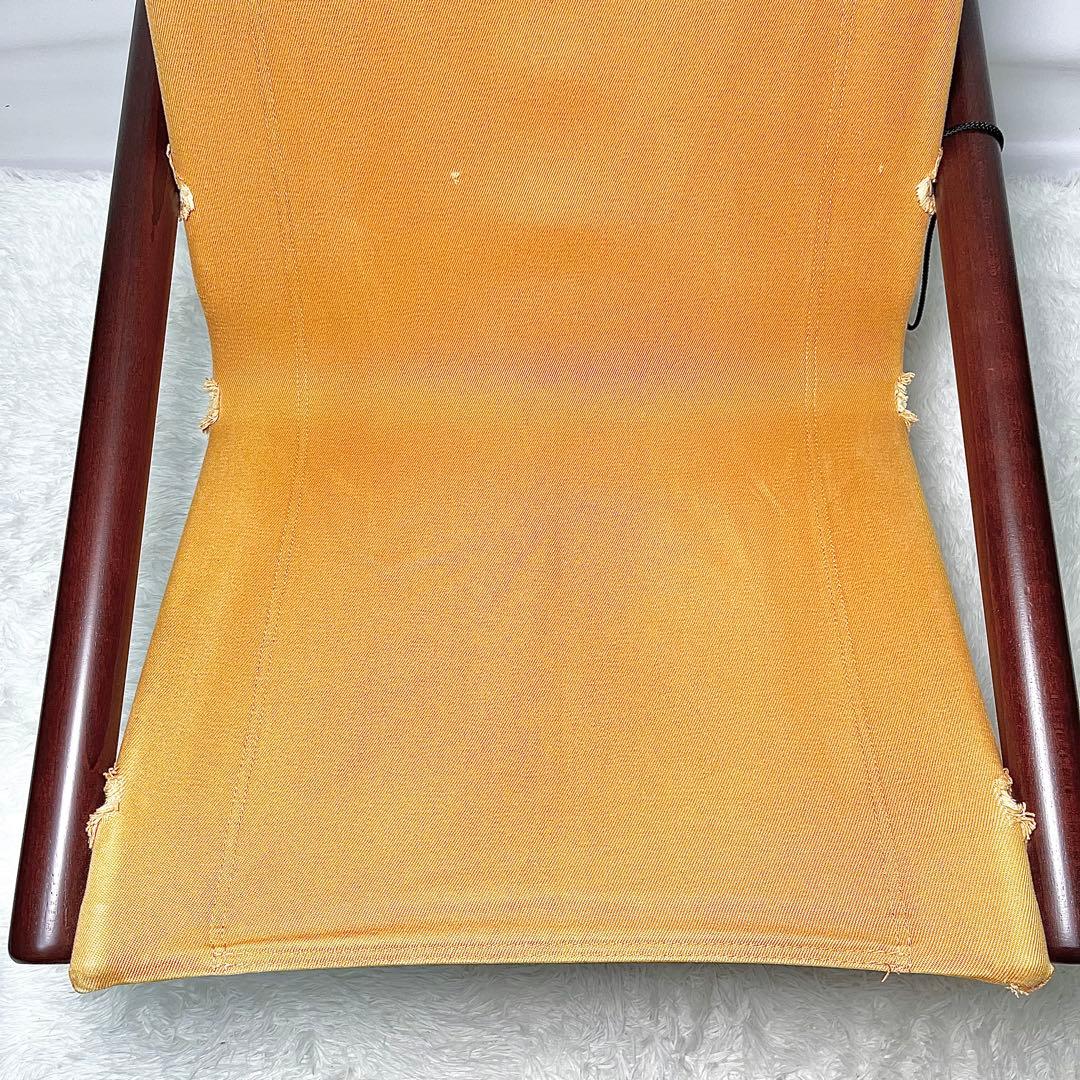 NychairX ニーチェアエックスオットマン付き オレンジ×ダークブラウン