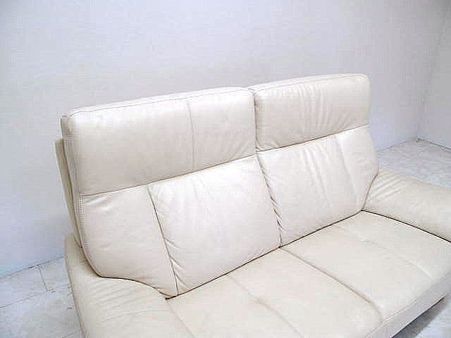 【展示品】カリモク チターノ「 Z115」 本革2人掛けソファ ラブソファ