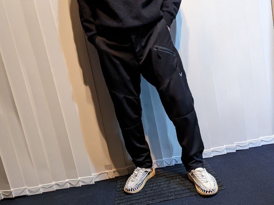 キャロウェイ　デカロゴ　ストレッチ　ロングパンツ　ダンボール　ジョガーパンツ