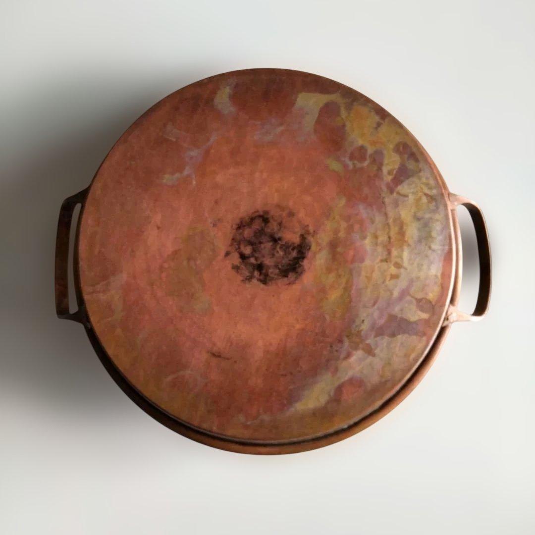 みんげいおくむら　中国雲南　銅製　平鍋25cm　IH不可