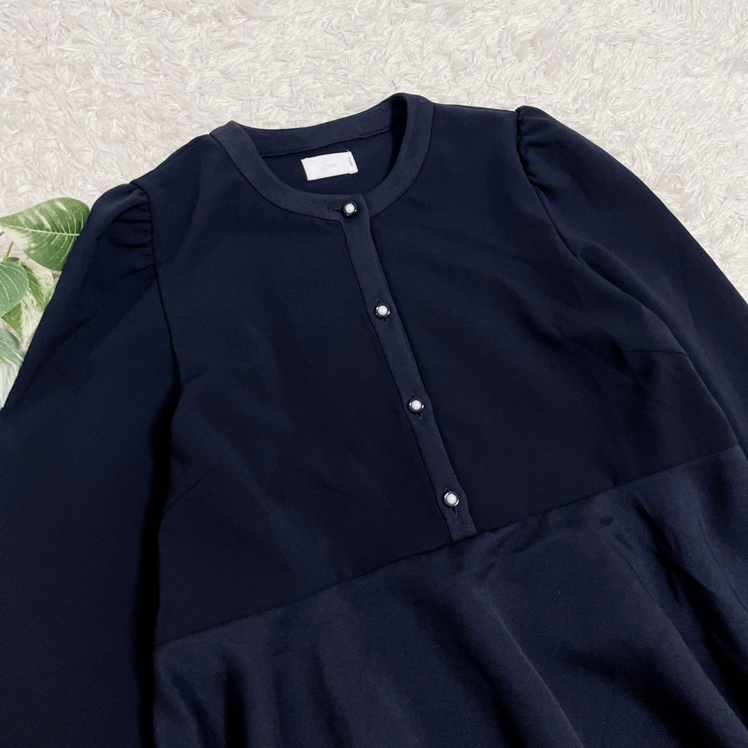 セレモニー服　ブラウス　パンツ　3点セット　ペプラム　フォーマル　美品 S