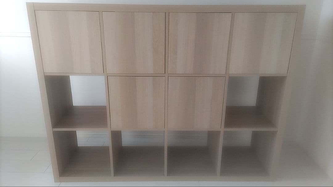 IKEAのシェルフユニット　ホワイトステインオーク調