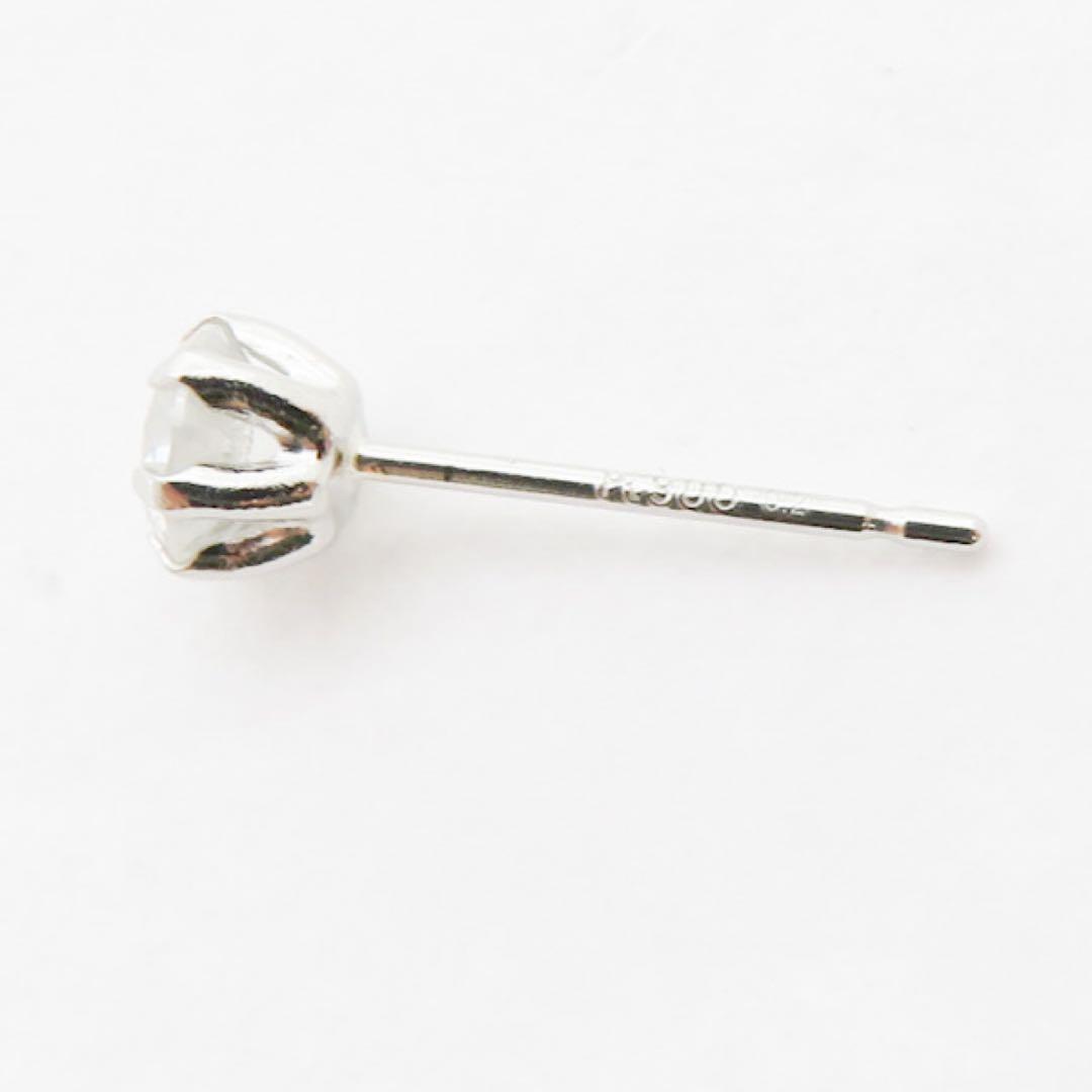 ハ*シ様 【本物保証】Pt900 天然ダイヤモンド 片耳ピアス　刻印0.2