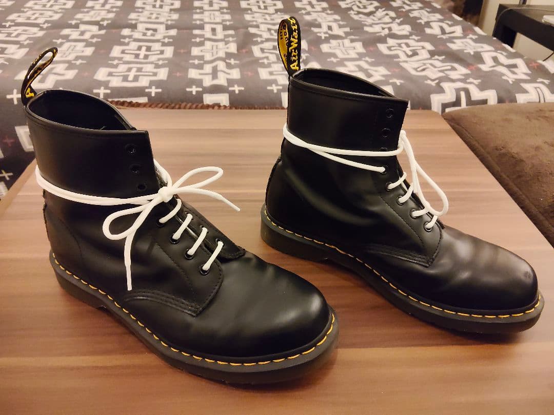 Dr. Martens ブラック 8ホールワークブーツ UK 10