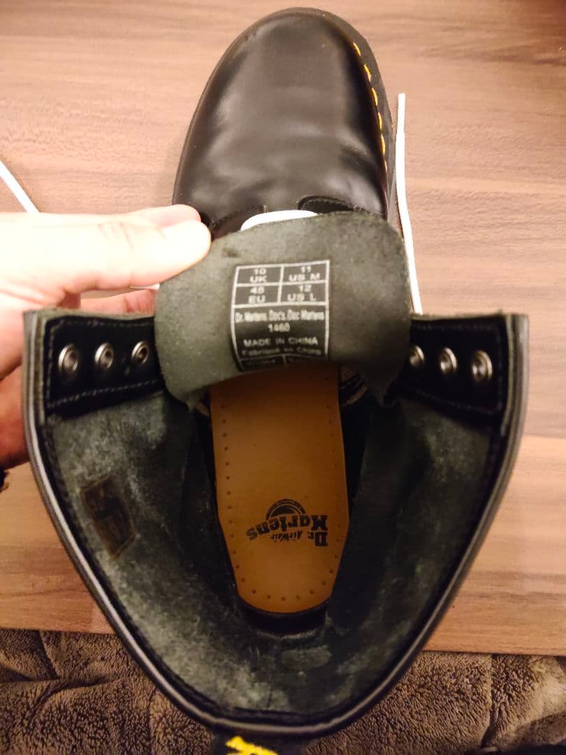 Dr. Martens ブラック 8ホールワークブーツ UK 10