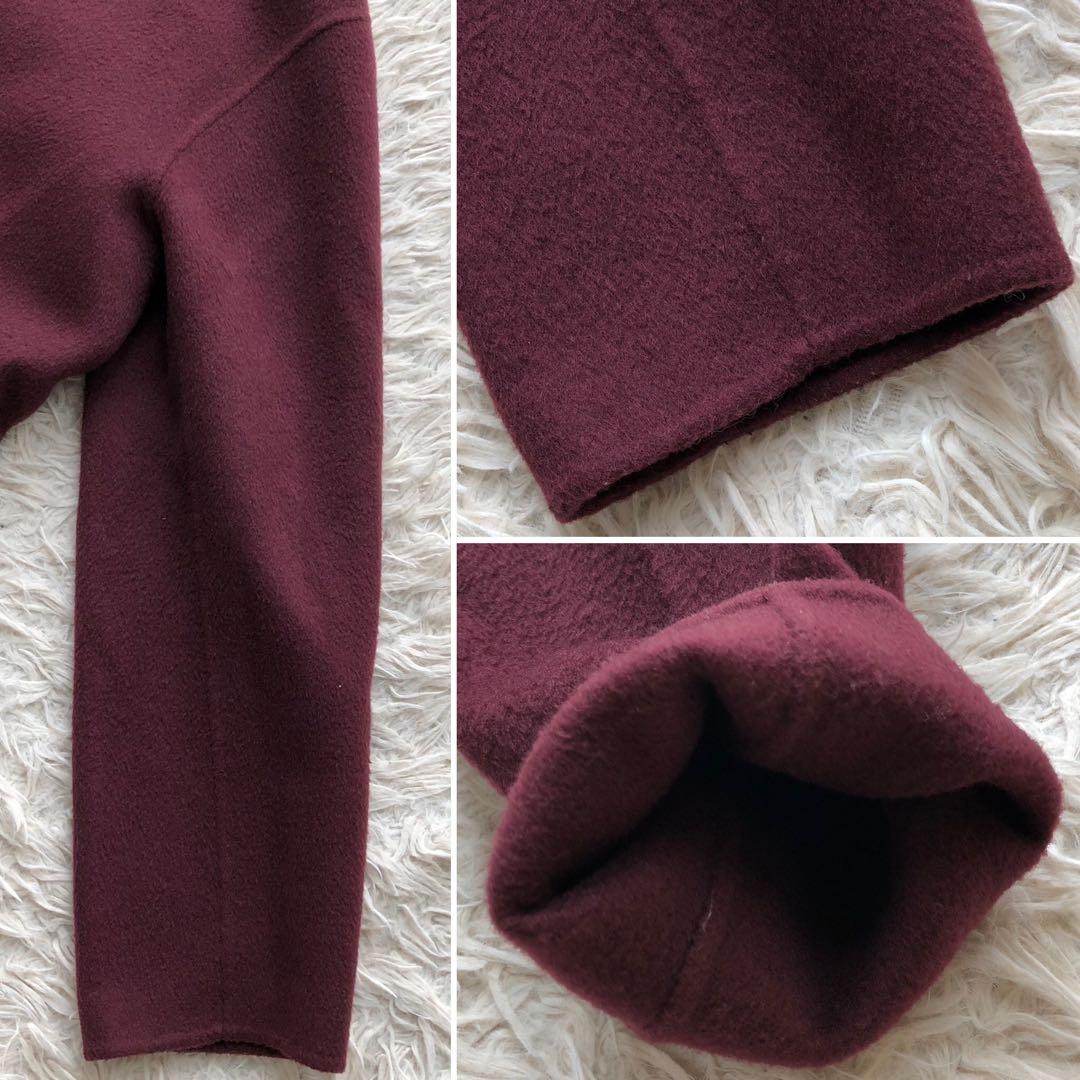 【21AW】セオリーリュクス　ピーコート　BRETON カシミヤ　ダブルフェイス