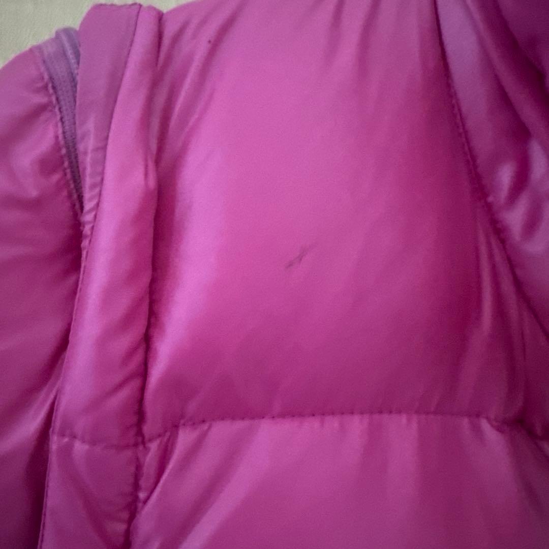 ピンク ダウンジャケット フード付き