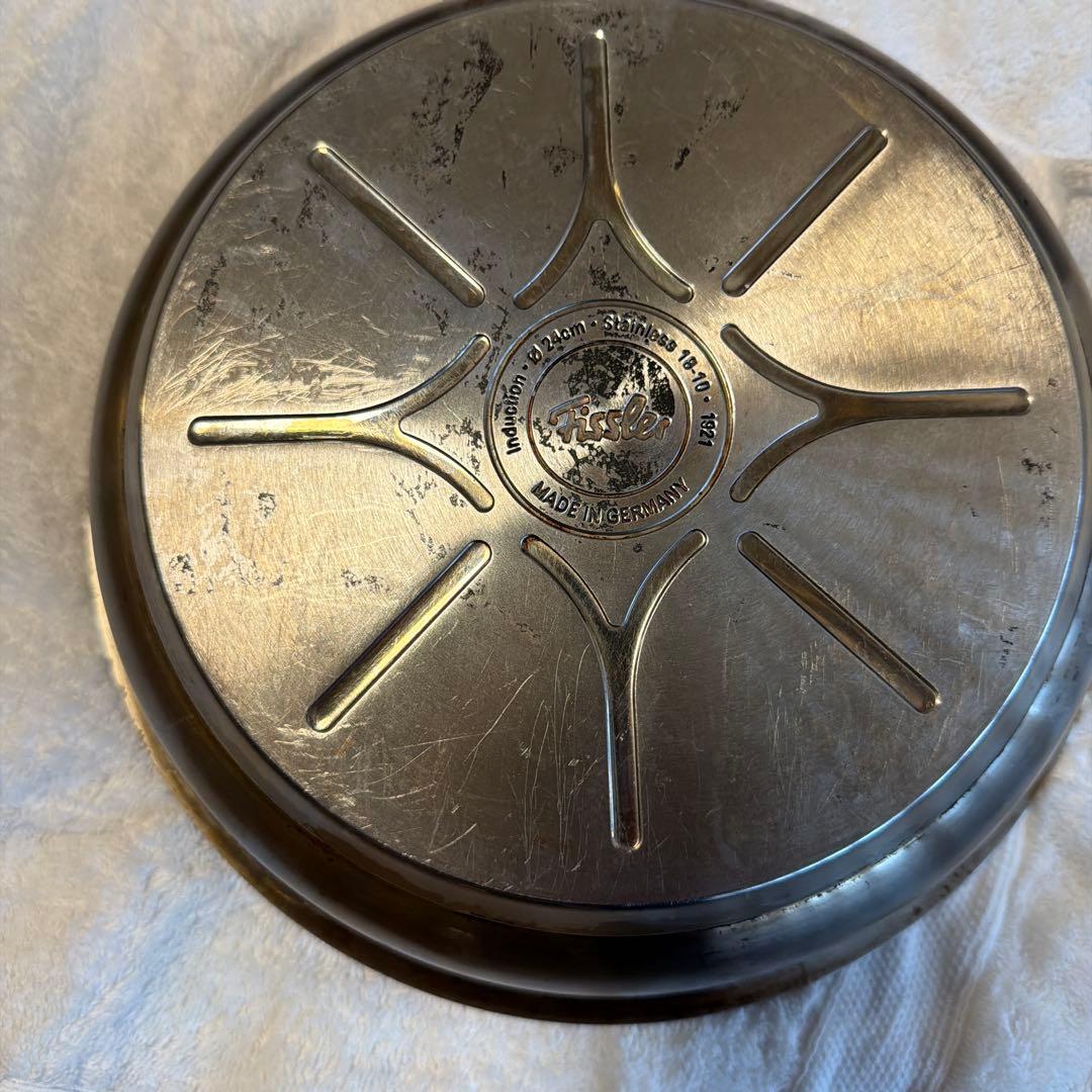 Fissler ステンレススチール フライパン24センチ