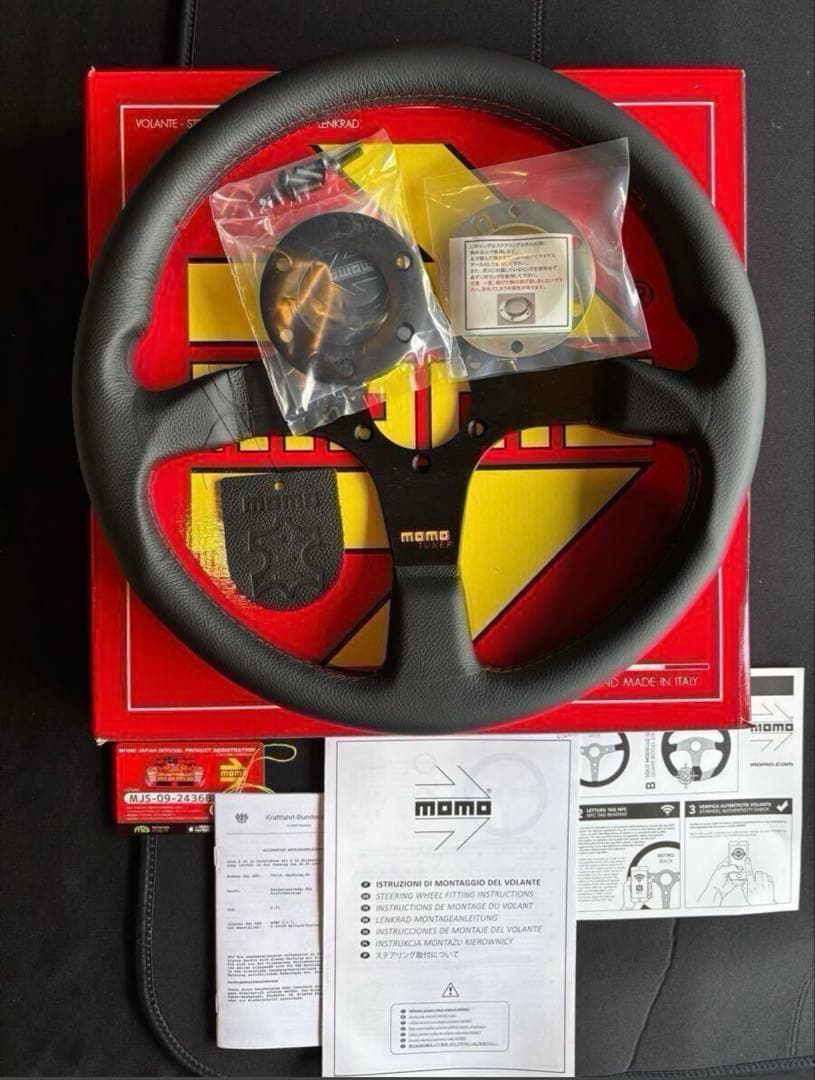 訳あり新品MOMOTUNERモモチューナーブラックスポーク35Φ 【日本正規品】