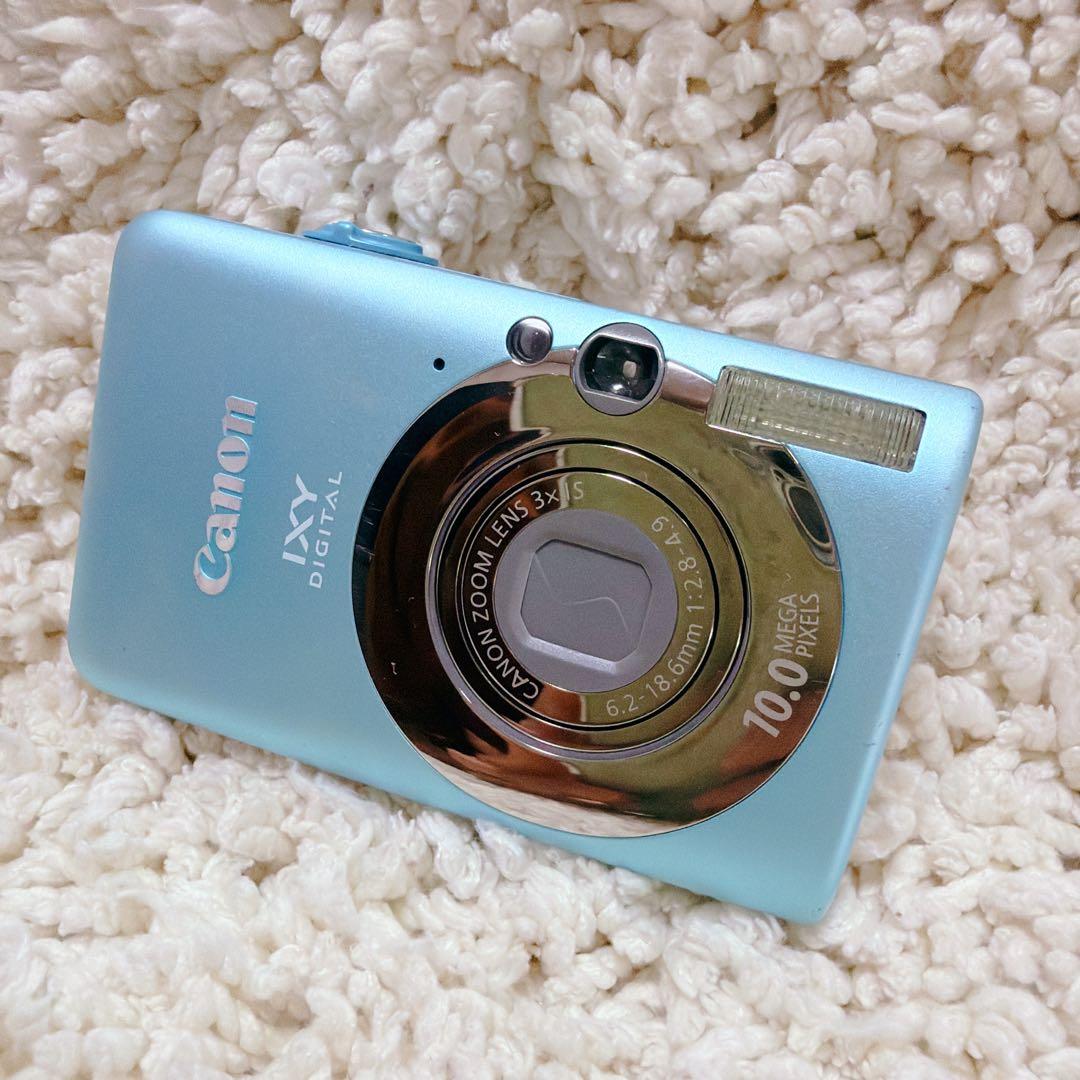 Canon IXY DIGITAL 110 IS デジカメ コンデジ 青 ブルー