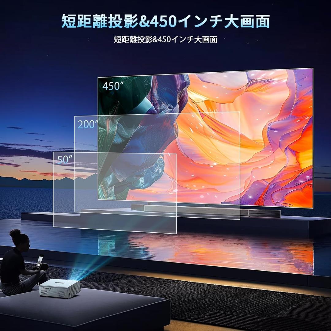 【開封済・未使用】OWNKNEW GC357 プロジェクター 家庭用 高輝度