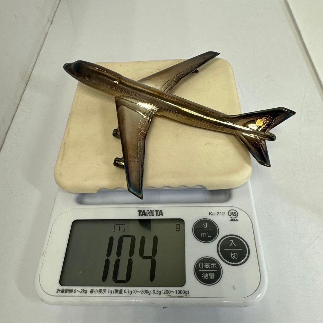 silver刻印　wako 銀製ジャンボジェット104g東さ8-0104☆2F