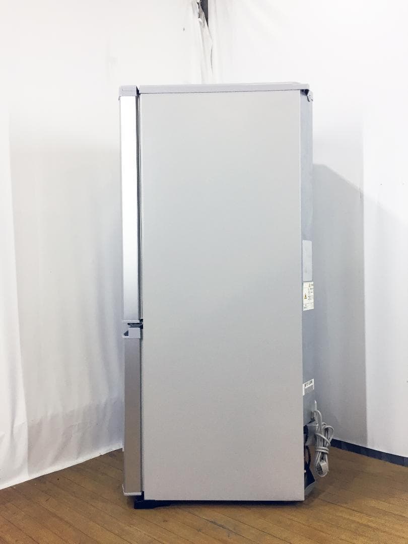 送料無料★◆中古★三菱 ラウンドカット 2ドア冷蔵庫 MR-P15T
