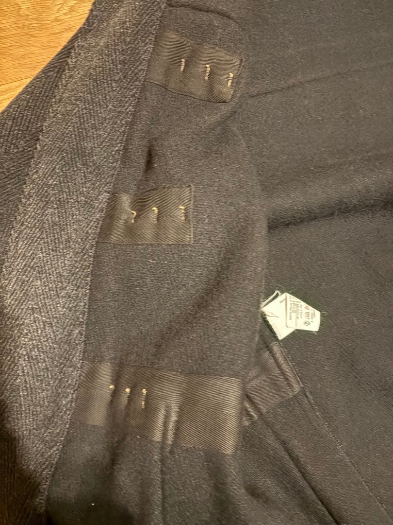 GLOVERALL グローバーオール　ヘリンボーン　ダッフル　チャコールグレー