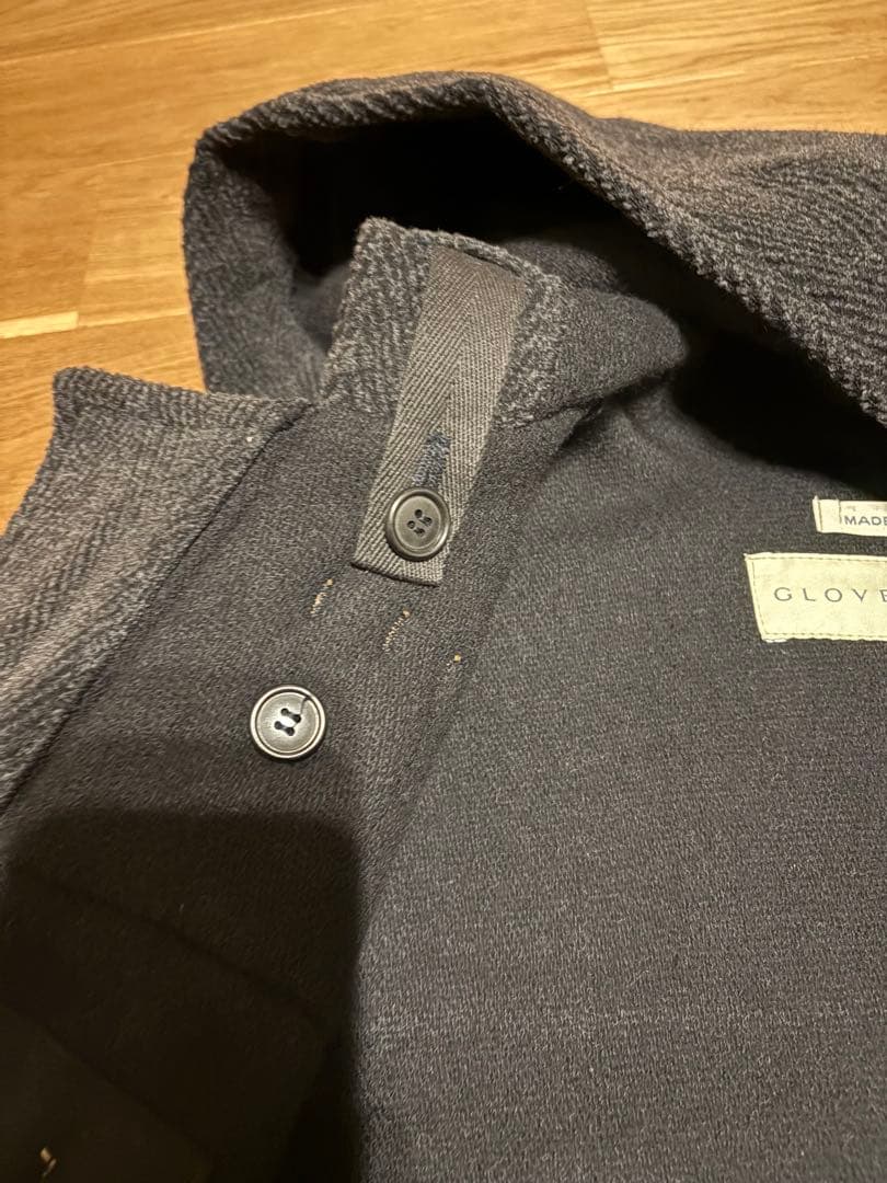 GLOVERALL グローバーオール　ヘリンボーン　ダッフル　チャコールグレー