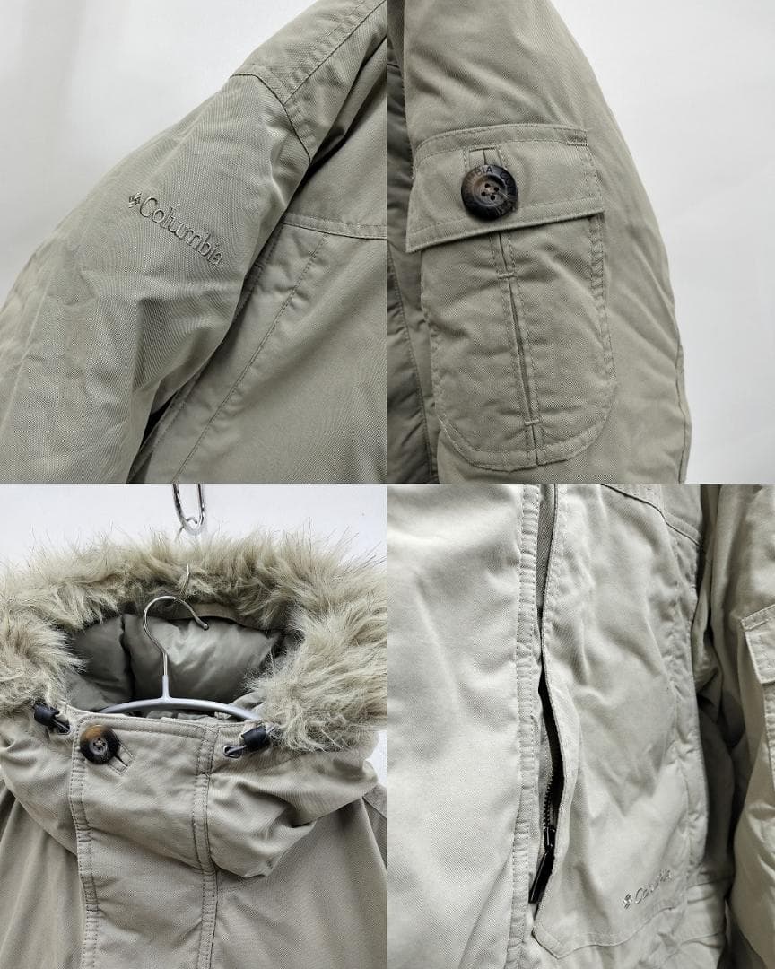コロンビア/アイスウィンドパーカ /肉厚ダウンコート/ファー取り外し可/2WAY