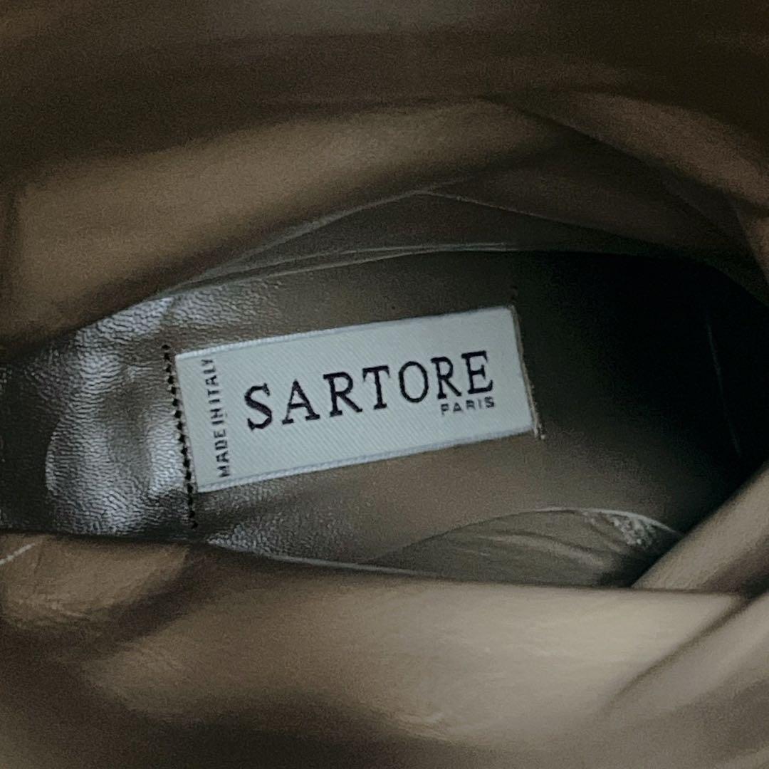 極美品✨SARTORE サルトル 本革 ロングブーツ シンプル 黒 37