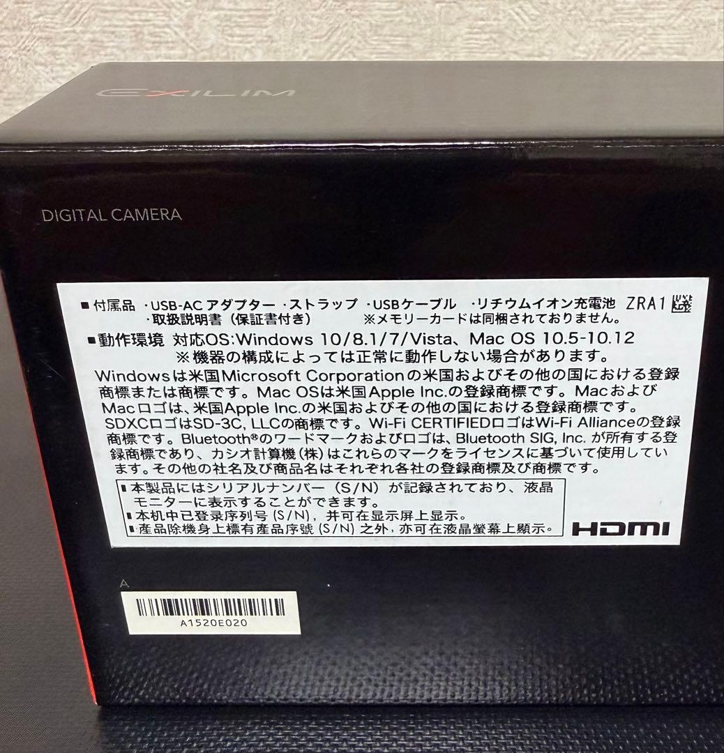 CASIO EXILIM EX-ZR1800ブラック