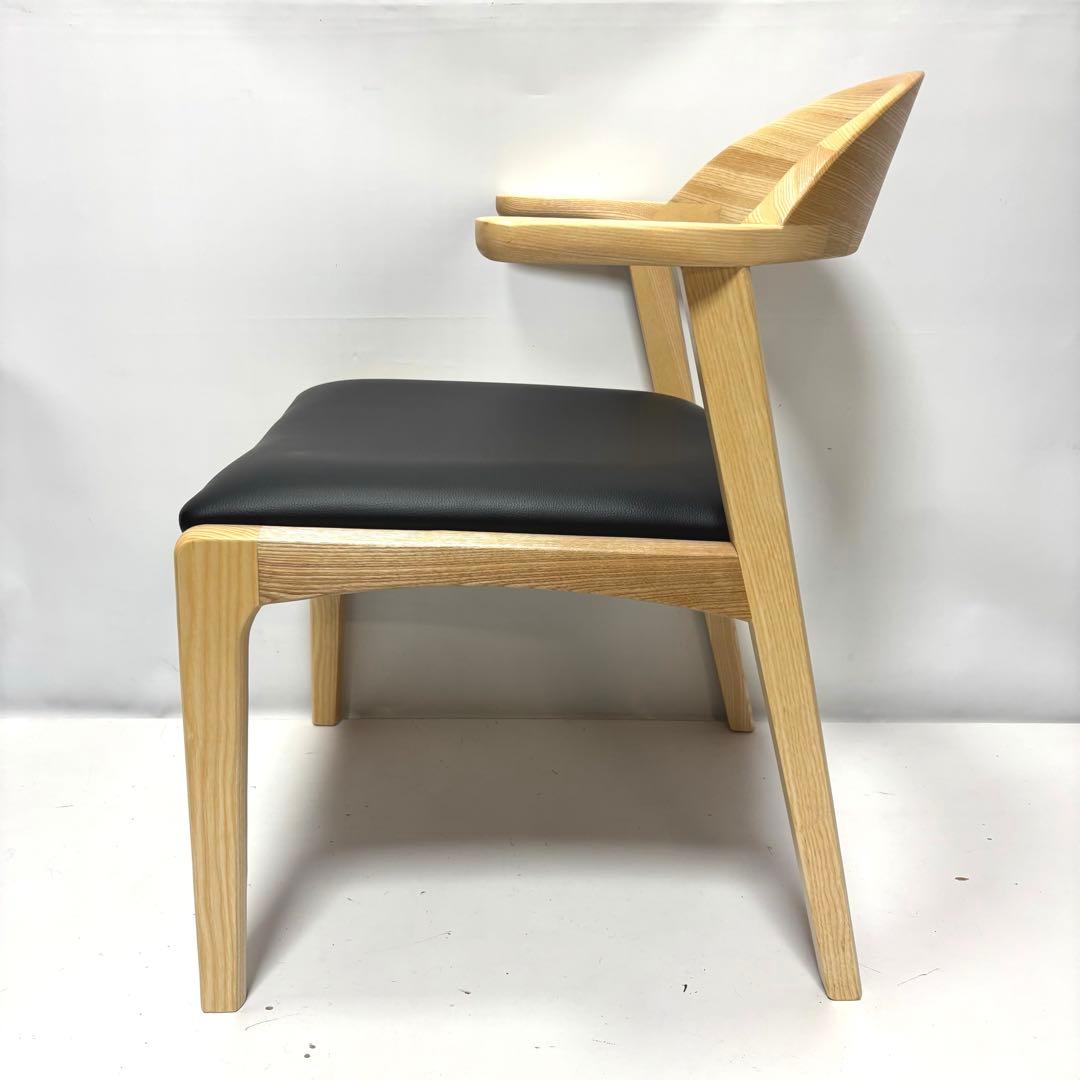 【未使用】ダイニングチェア　ナチュラル×ブラック