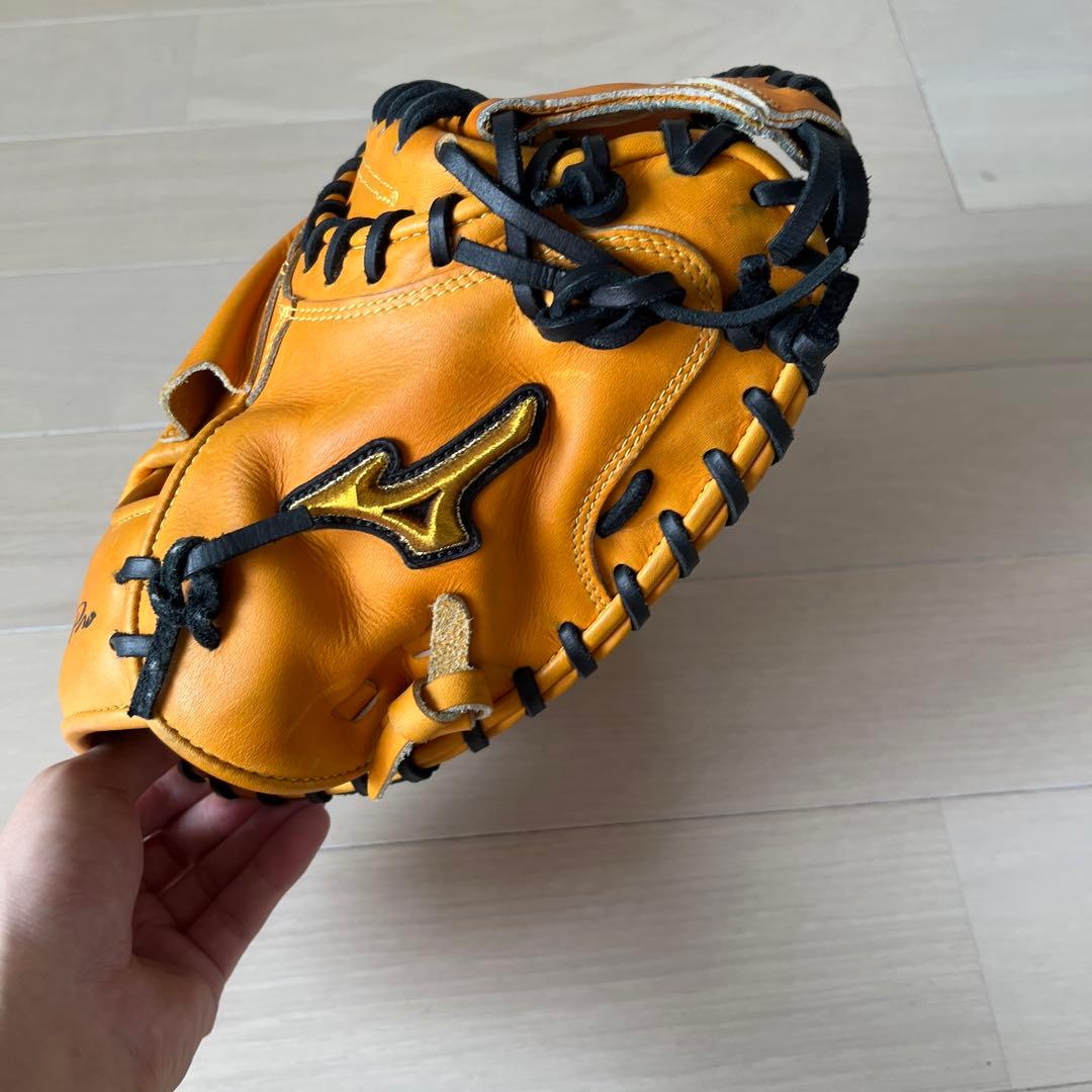 【yo_40  】Mizuno Pro 軟式グローブ オレンジ