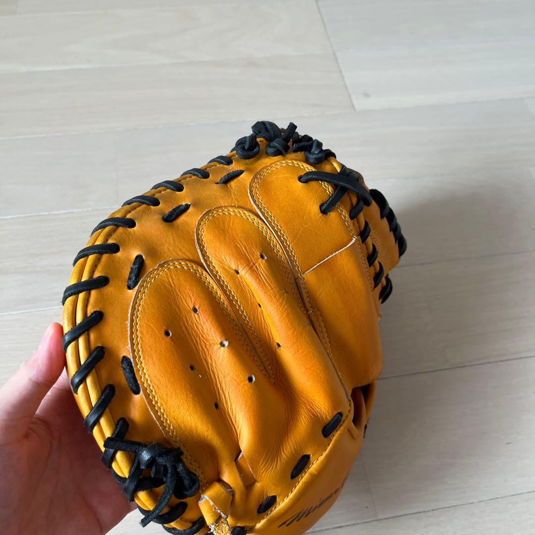 【yo_40  】Mizuno Pro 軟式グローブ オレンジ