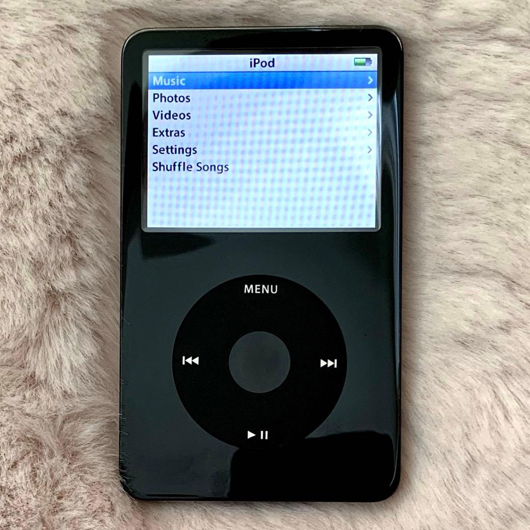 【動作確認済・初期化済】iPod Classic 30GB BLACK 箱付き