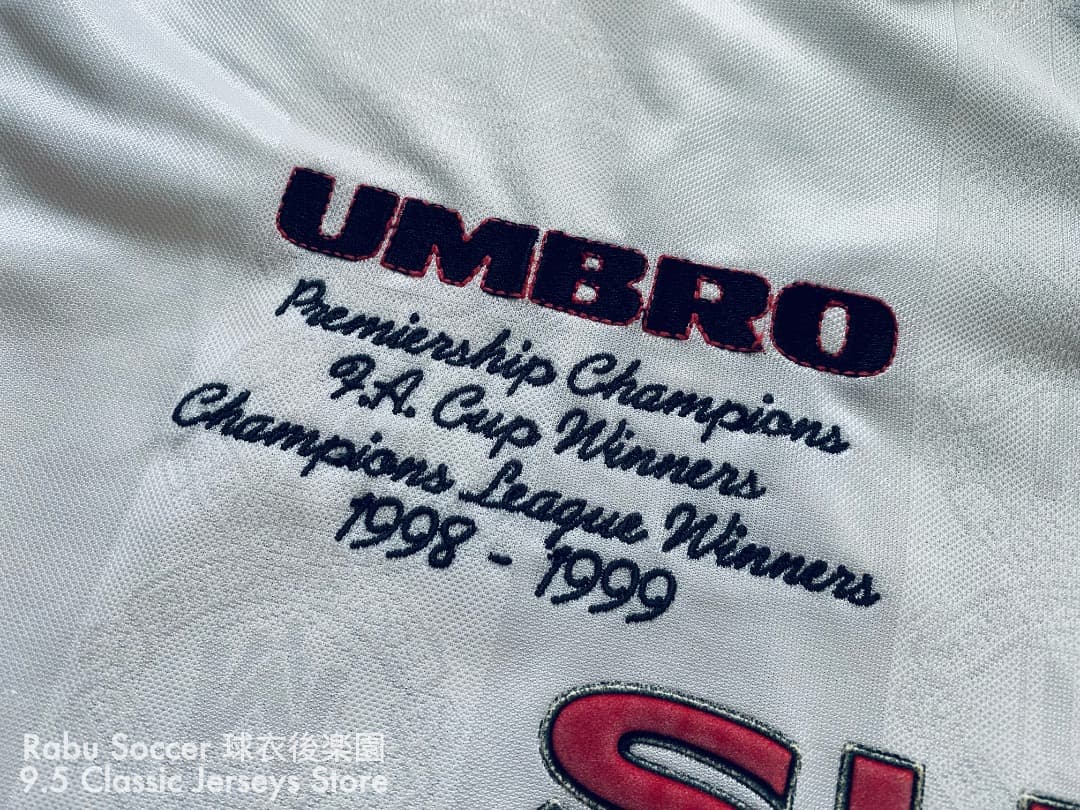 マンチェスターユナイテッド 98/99 アウェイ 記念 ユニフォーム 長袖