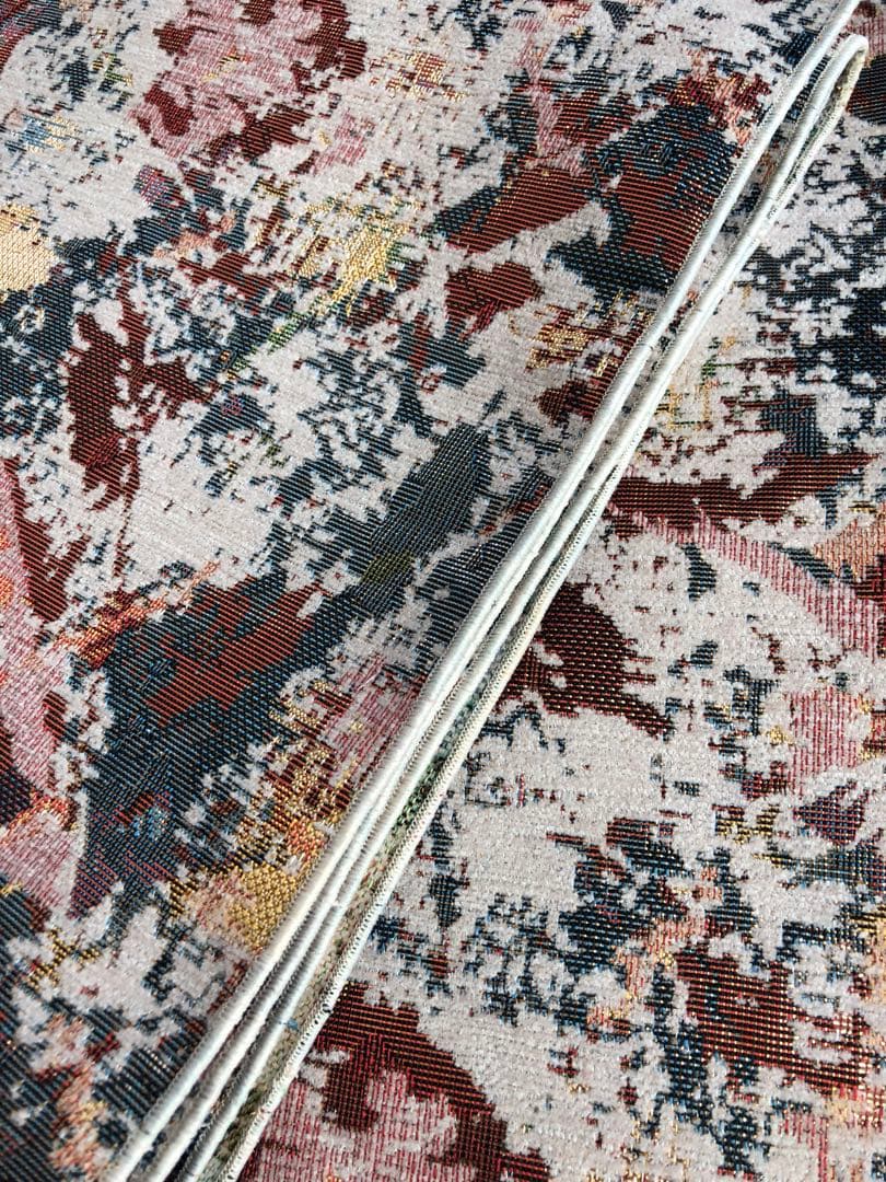 大人兵児帯　パレット　シェニールジャガードの長尺兵児帯　半幅帯