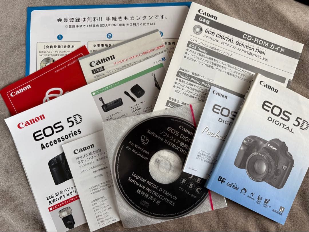 Canon EOS 5D デジタル一眼レフ　F2.8レンズ付き