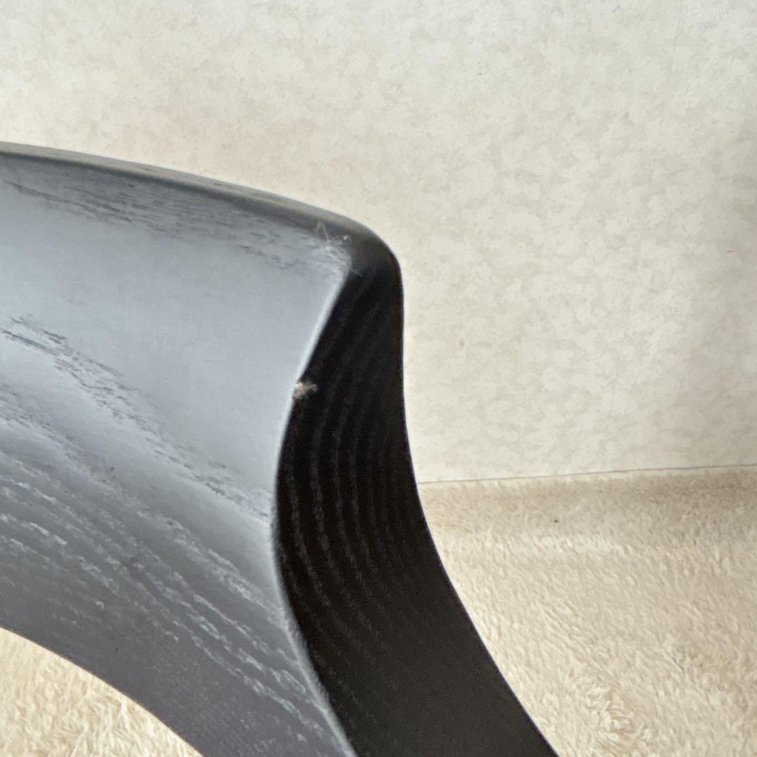 イバタ インテリア】セミアームチェア ブラック グレー スタッキング 2脚