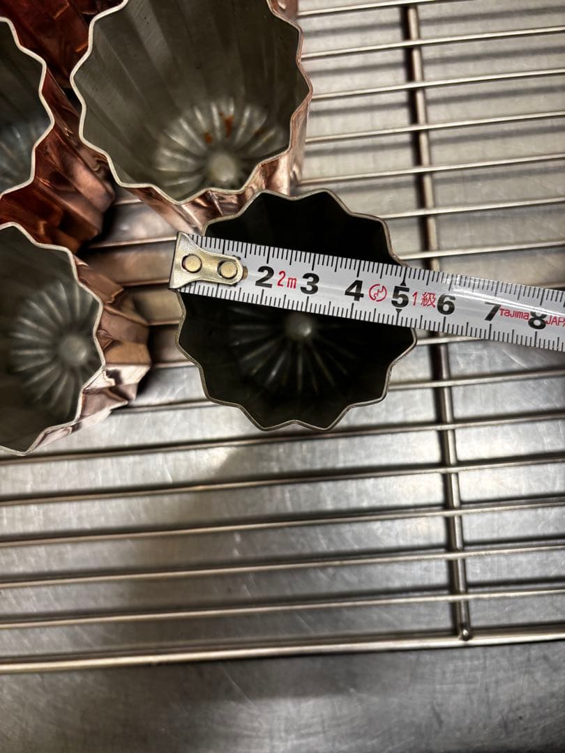 カヌレ型　銅　10個　【taku】