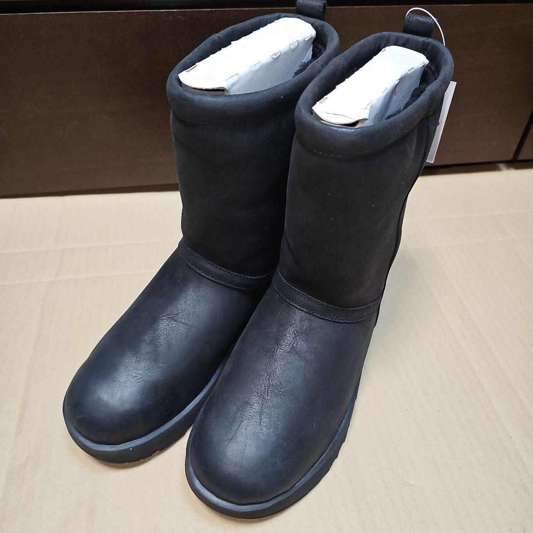UGG クラシック ショート レザー ウォータープルーフ ブーツ 25.0 アグ
