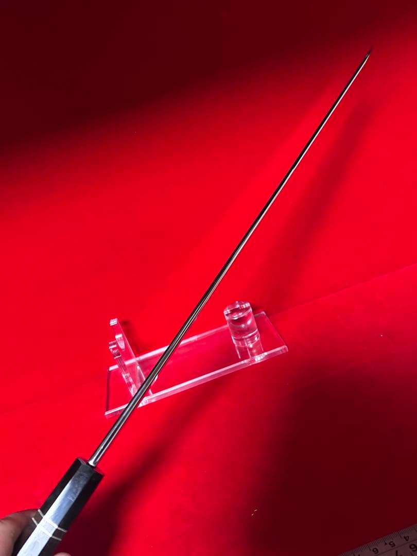 包丁　マグロ包丁　先丸型　尺ニ　鏡面仕上げ　切味抜群　箱付　未使用品