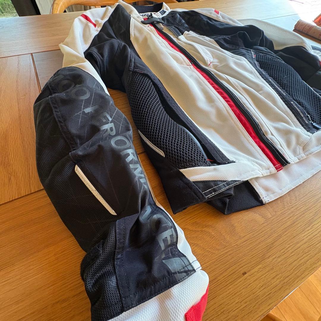 クシタニ バイク用メッシュジャケット 白/黒/赤