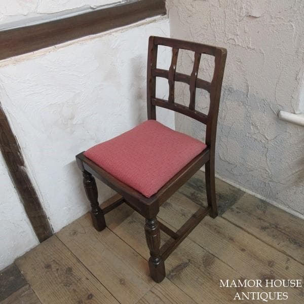 イギリス アンティーク 家具 ダイニングチェア 4脚セット 英国 4768e